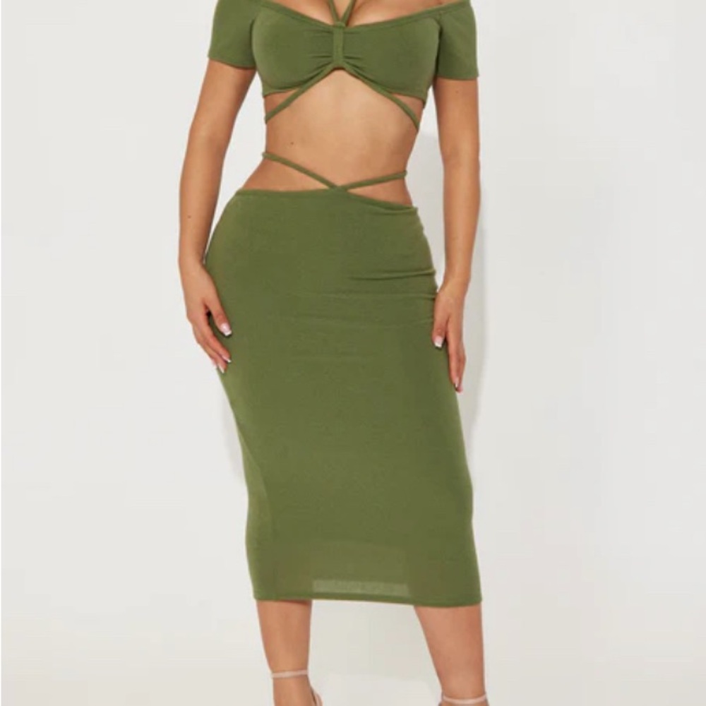 Lulee Skirt Set - Olive